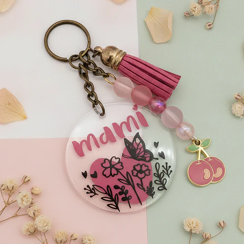 Porta Chaves edição Mãe - "mami" modelo primavera
