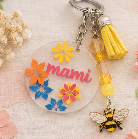 Porta Chaves edição Mãe - "mami" modelo campestre