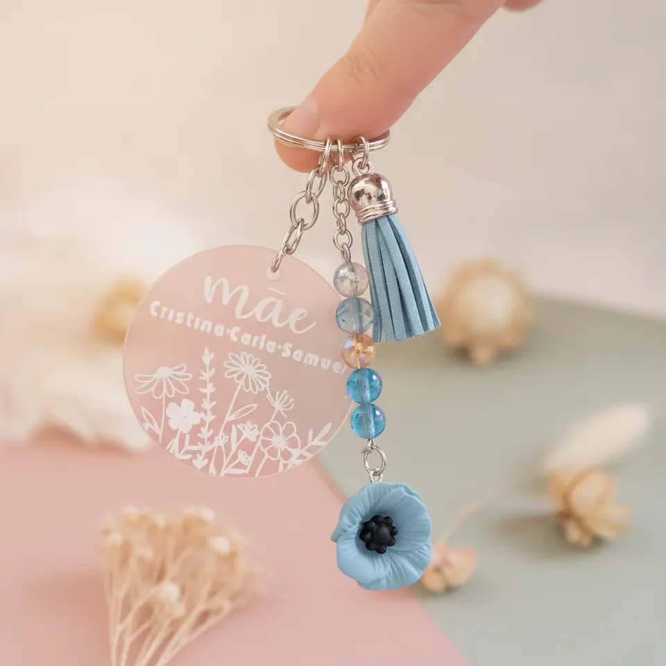 Porta Chaves edição Mãe - Personalizado Nome dos Filhos 8