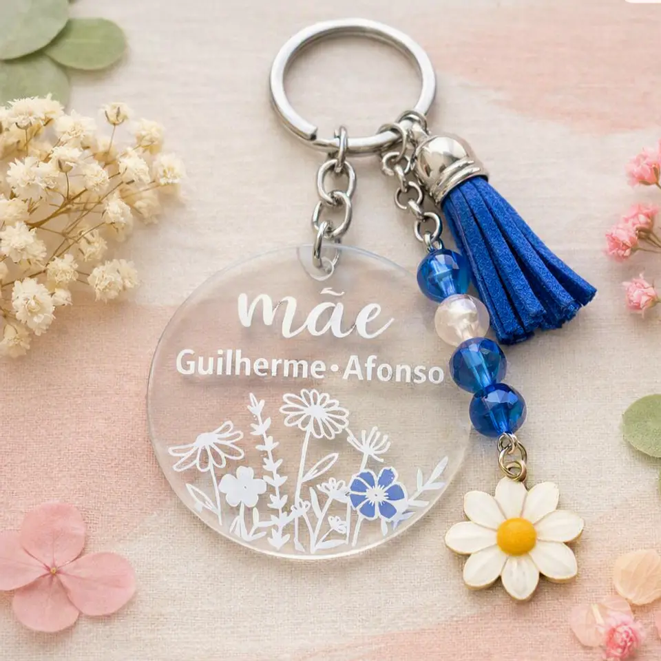 Porta Chaves edição Mãe - Personalizado Nome dos Filhos 9