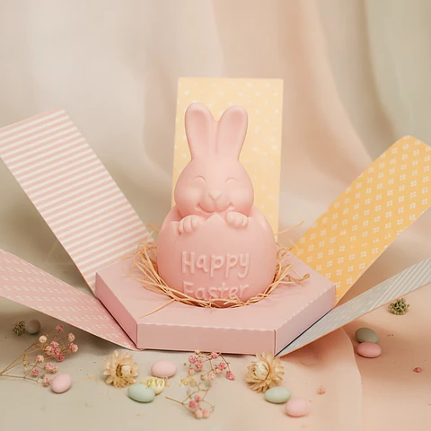 Happy Easter – Coelho da Páscoa em Caixa Explosão