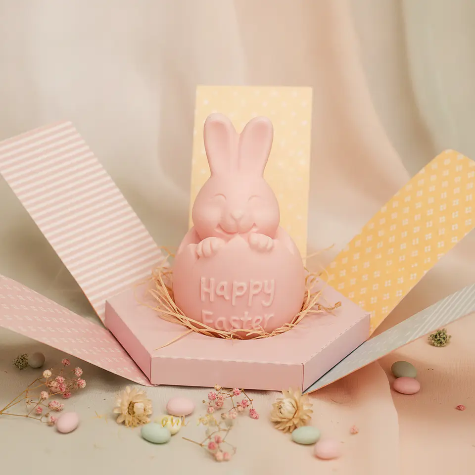 Happy Easter – Coelho da Páscoa em Caixa Explosão 1
