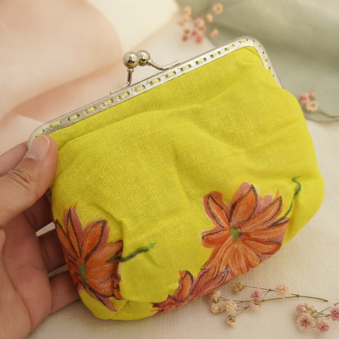 Bolsinha Amarelo Florida – Estilo Avó