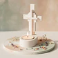 Jesus Vive – Porta-Vela em Gesso Cerâmico - Thumbnail 4