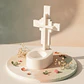 Jesus Vive – Porta-Vela em Gesso Cerâmico - Thumbnail 2
