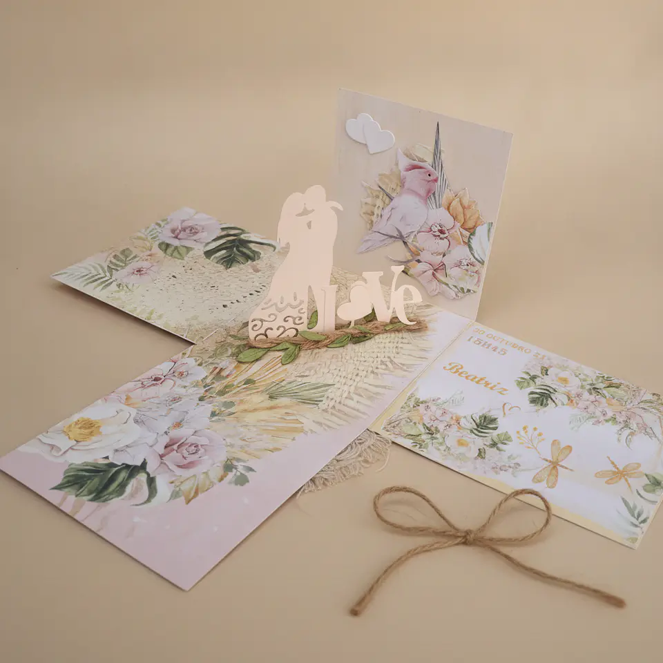 Caixa Boho Casamento — Convite para Padrinhos 5