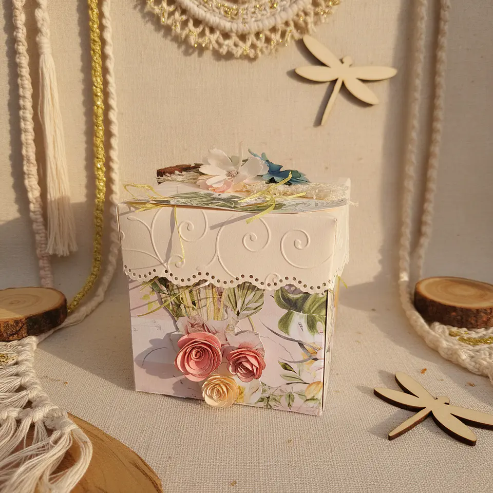 Caixa Boho Casamento — Convite para Padrinhos 6