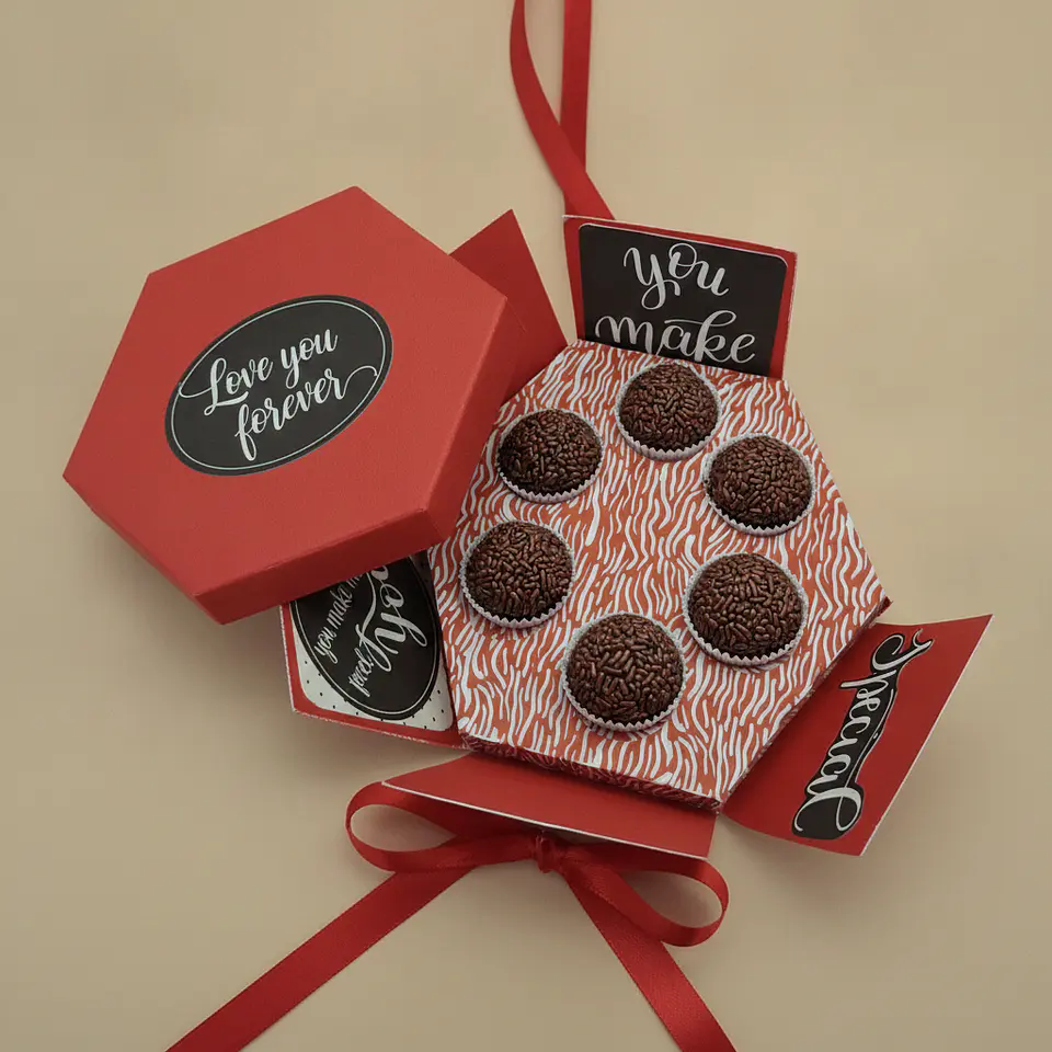 Love Y forever ❤️ caixa brigadeiros 7