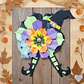 Halloween decoração de porta Bruxa Flor - Thumbnail 5