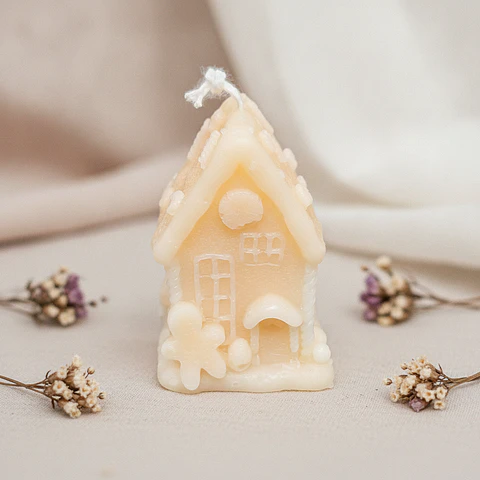 Velas Casinhas de Doces de Natal