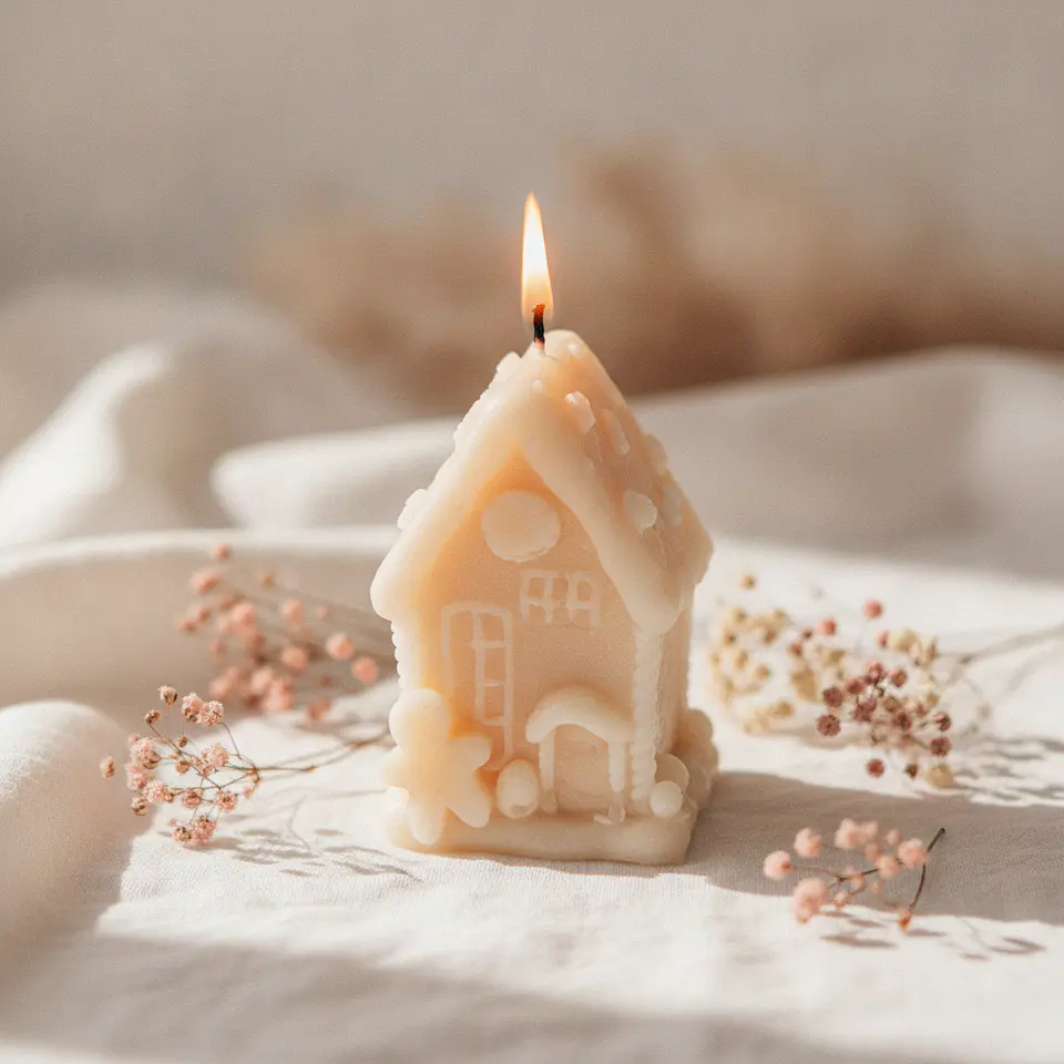 Velas Casinhas de Doces de Natal 2