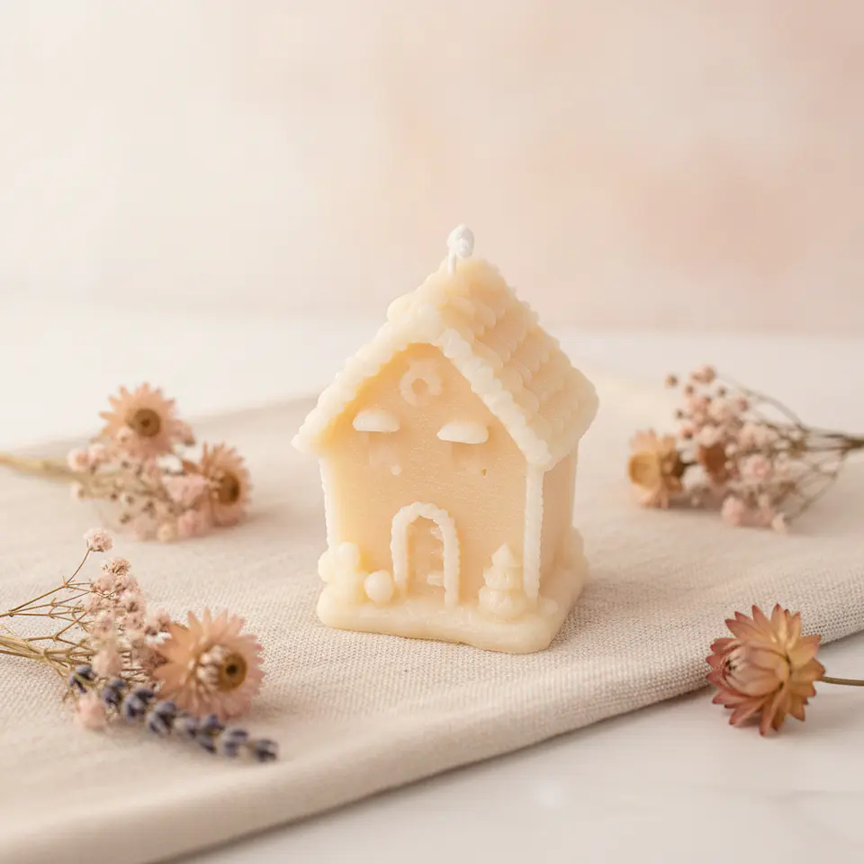 Velas Casinhas de Doces de Natal 4