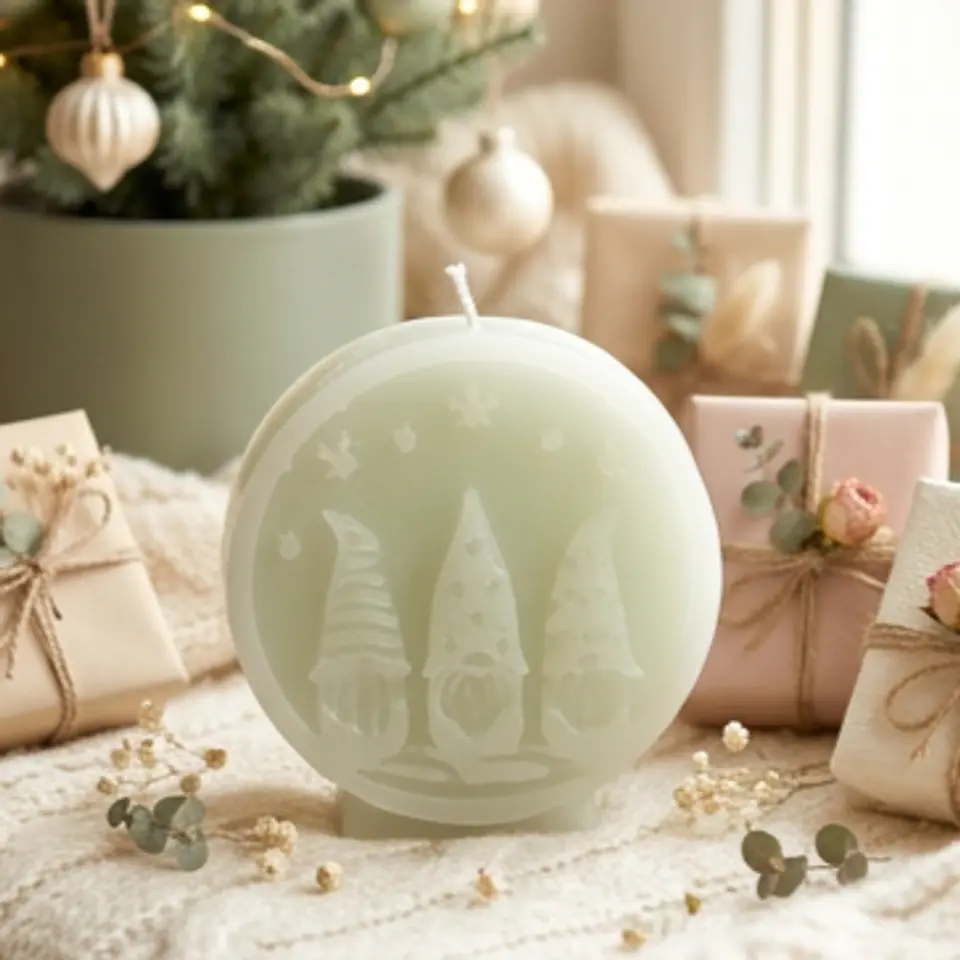 Vela Globo Neve — Natal Artesanal 2