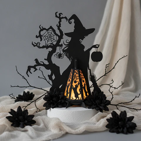 Lanterna Halloween Bruxa Encantadora