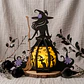 Lanterna Halloween Bruxa com gato preto - Thumbnail 2