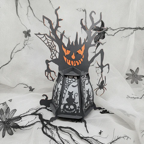 Lanterna Árvore Assombrada | Decoração Halloween