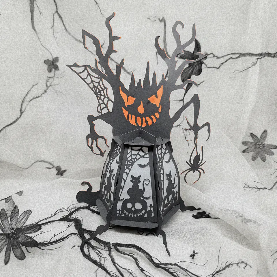 Lanterna Árvore Assombrada | Decoração Halloween 1