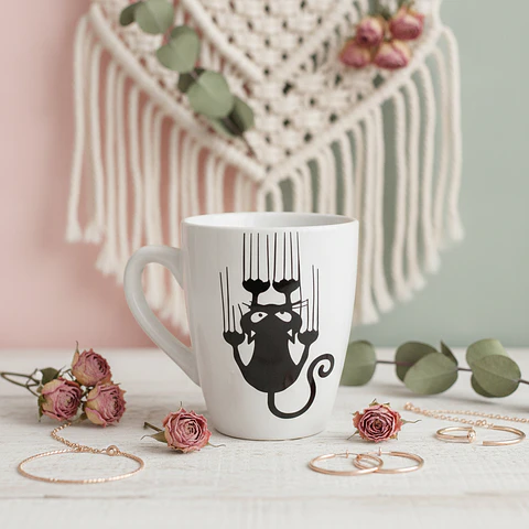 Caneca Gato "Aí Segura-me" 