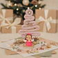 Anjinhos com Arvore Natal Rosa - Thumbnail 1