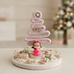 Anjinhos com Arvore Natal Rosa - Thumbnail 3