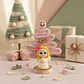 Anjinhos com Arvore Natal Rosa - Thumbnail 4