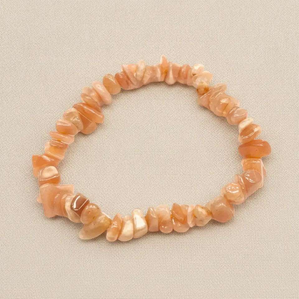 Pulseira de Pedra Natural Cornalina em Cascalho – Energia e Coragem 2