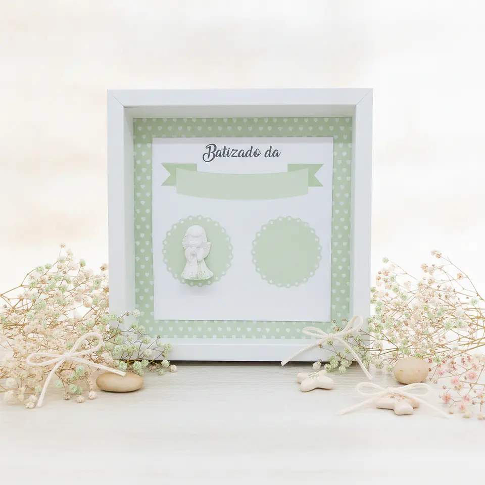 Quadro Sacramento Menina — Recordação de Fé 4