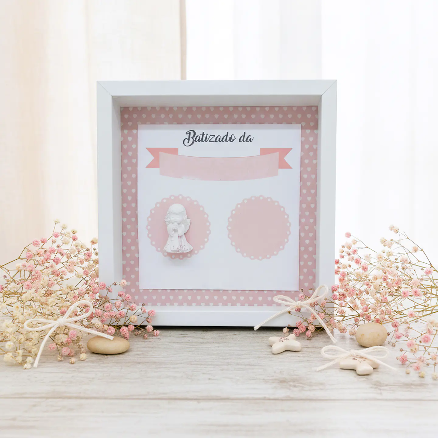 Quadro Sacramento Menina — Recordação de Fé 2