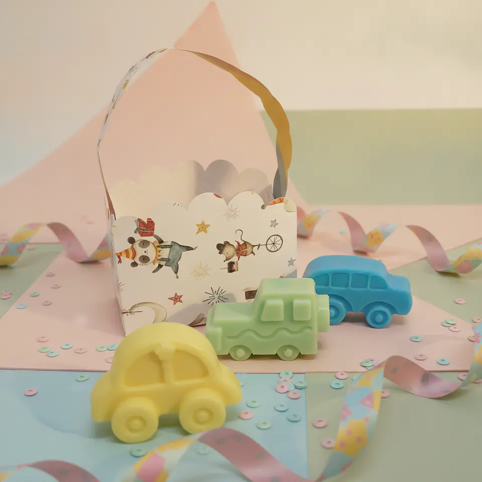 Mini Sabonetes Carrinhos — Sortido Aromático em Glicerina 2