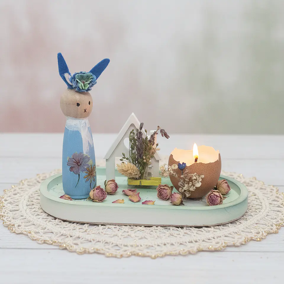 Páscoa Azul – Decoração com Vela de Soja 2