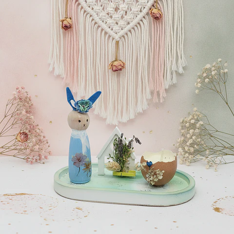 Páscoa Azul – Decoração com Vela de Soja