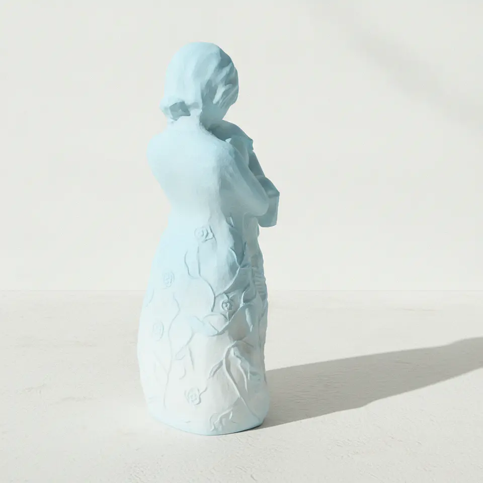 Abraço Florido — Peça em Gesso 4