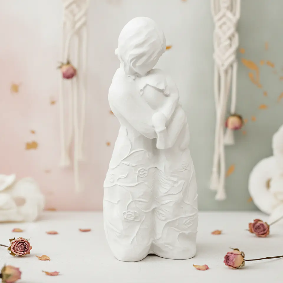 Abraço Florido — Peça em Gesso 3
