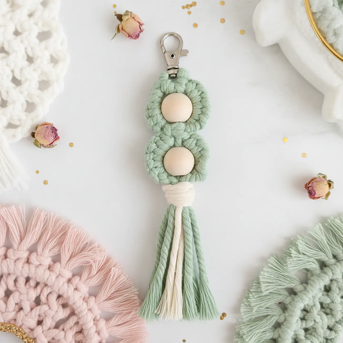 Porta‑Chaves Macramé Encanto 5