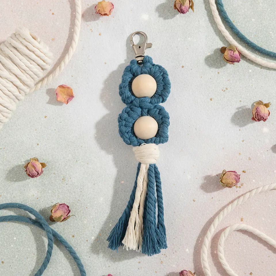 Porta‑Chaves Macramé Encanto 4