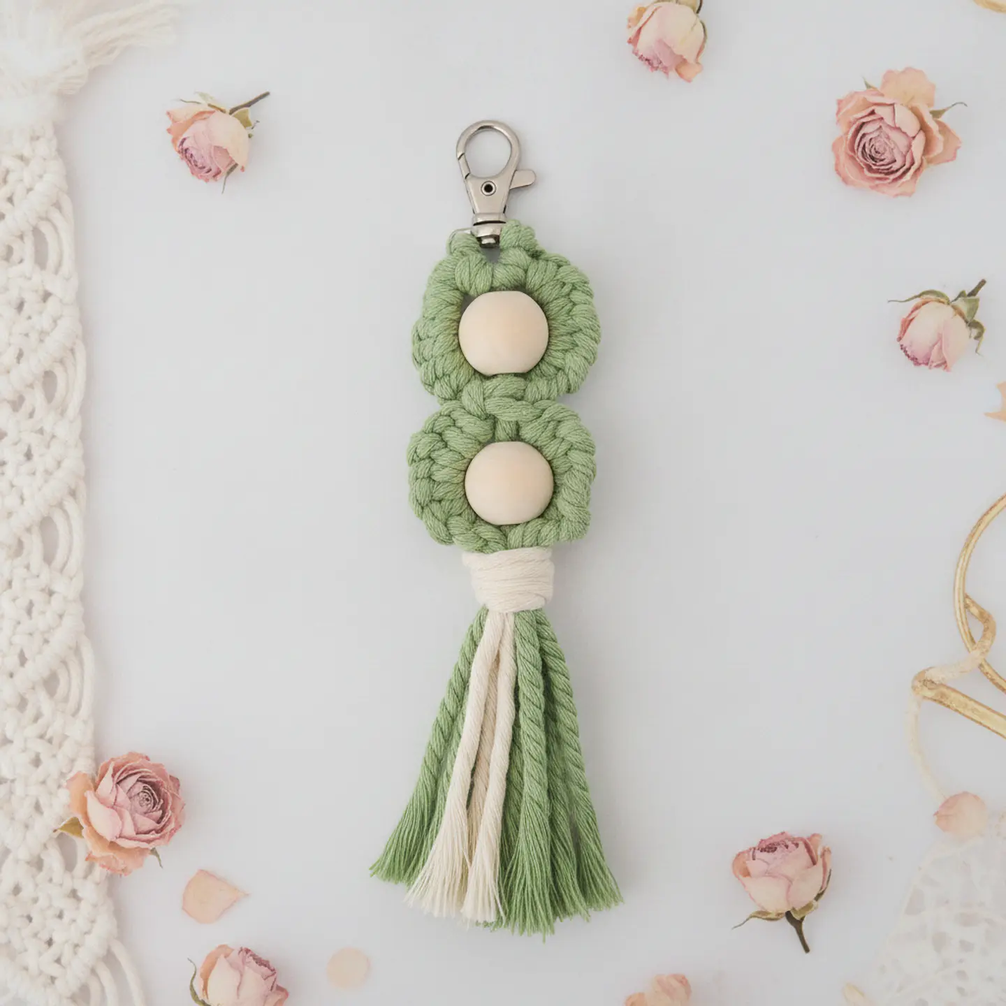 Porta‑Chaves Macramé Encanto 1