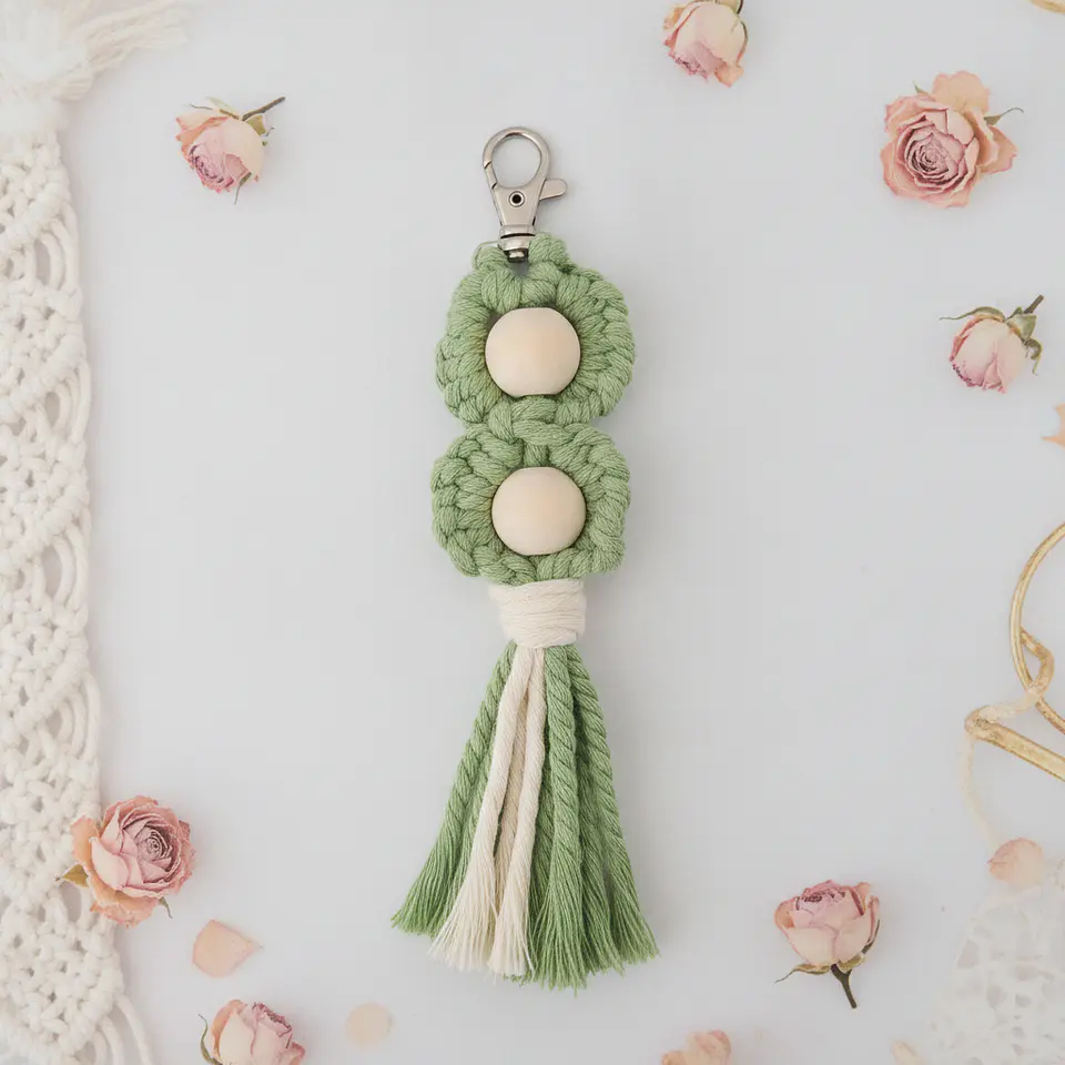 Porta‑Chaves Macramé Encanto 1