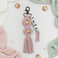 Porta‑Chaves Macramé Encanto - com nome - Thumbnail 2