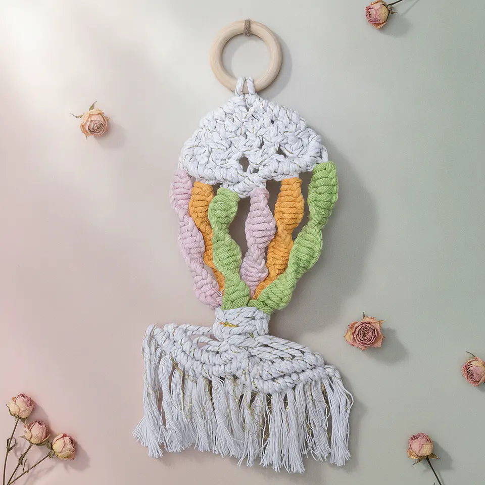 Painel Peixe em Macramé 1