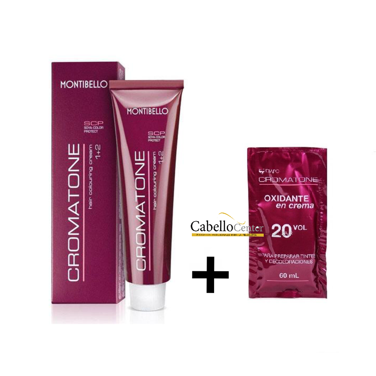 Tintura Cromatone 60g con Oxidante 20volumen 60ml 1