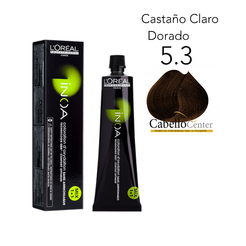 Tintura iNOA 60g Castaño Claro Dorado 5.3 