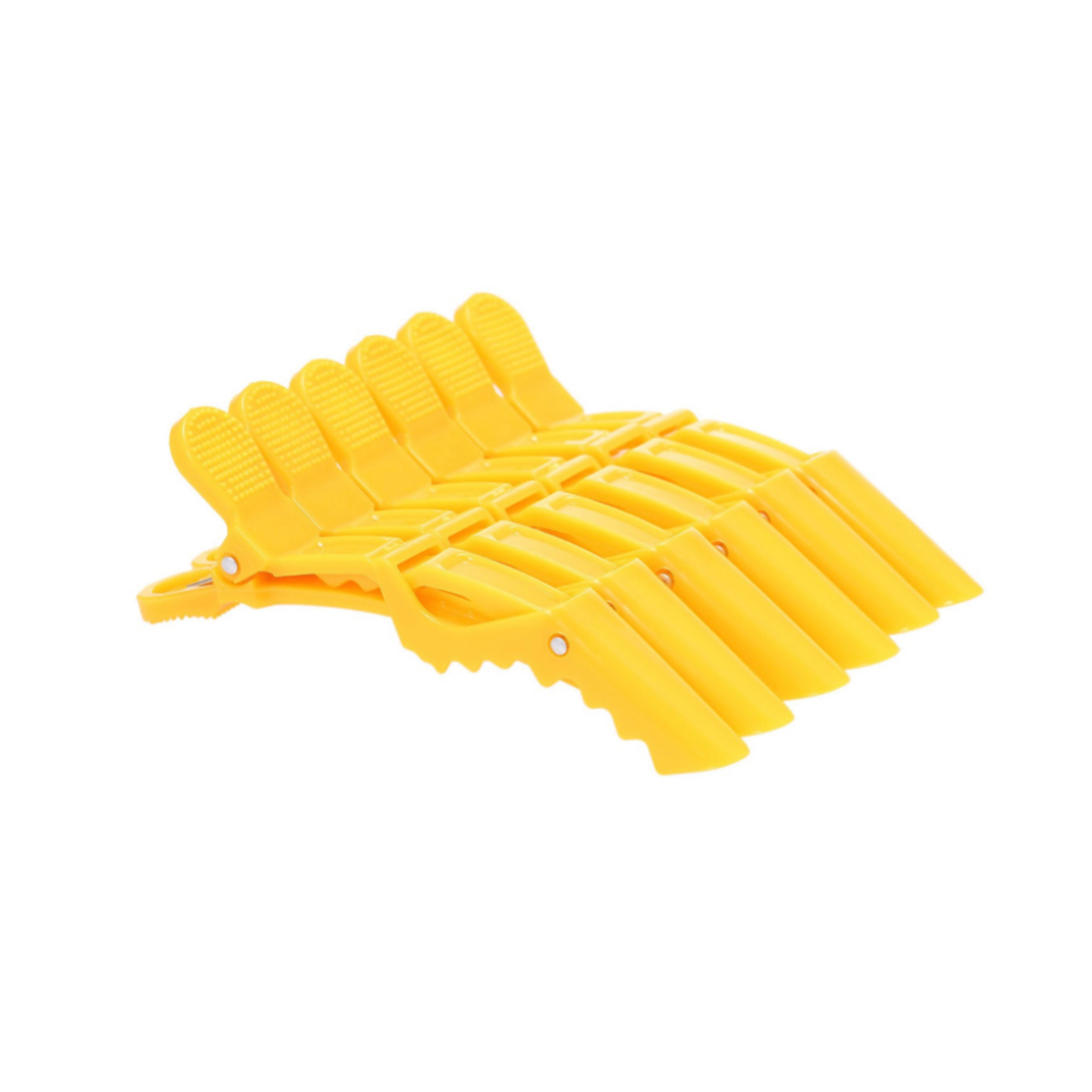 Pinzas Cocodrilo AMARILLAS X6  1