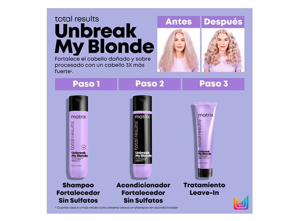 PACK UNBREAK MY BLONDE X3 4
