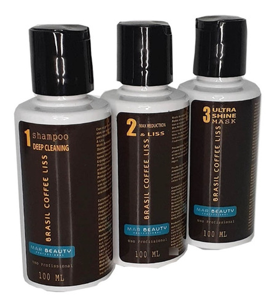 Alisado Brasil Coffee Liss 3 x 100ml  1