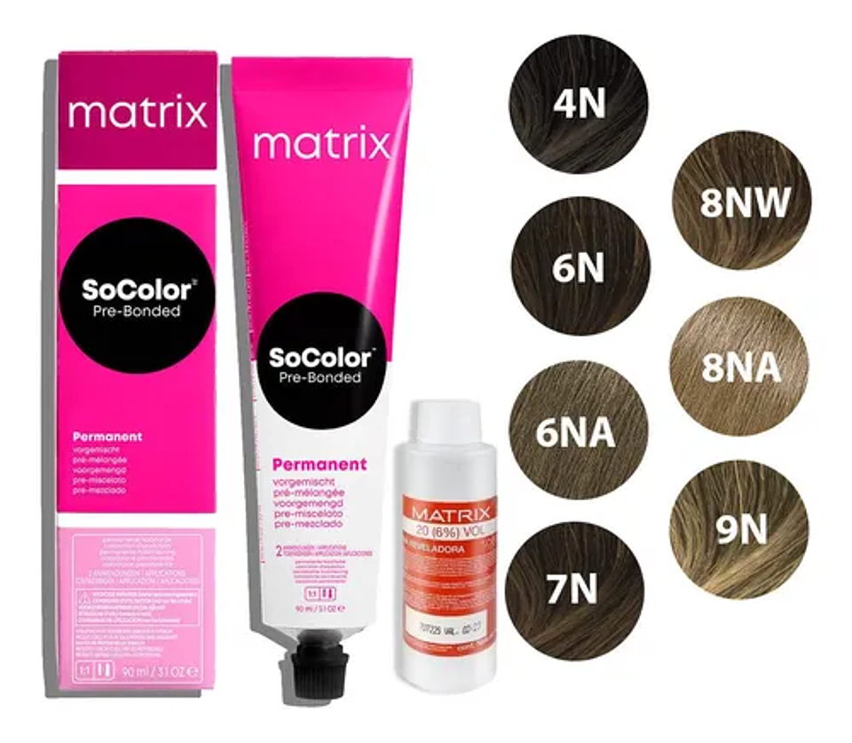 Tintura Matrix 90g con OXIDANTE  consulta stocK 1