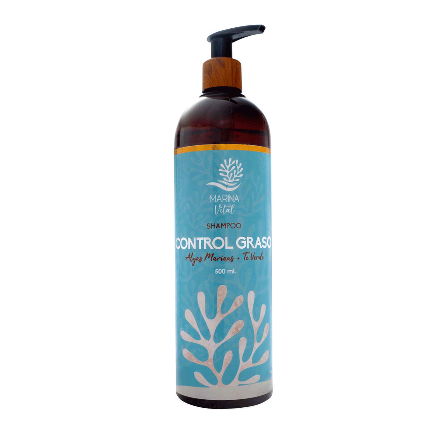 Shampoo Cabello Graso 500ml  alga marina 1