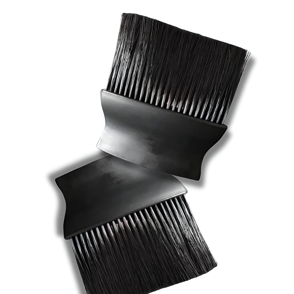 Bota Pelo Barbero Negro y Beig 2