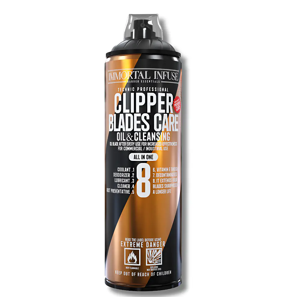 CLIPPER BLADES CARE OIL & CLEANSING 8EN1  500ml 3