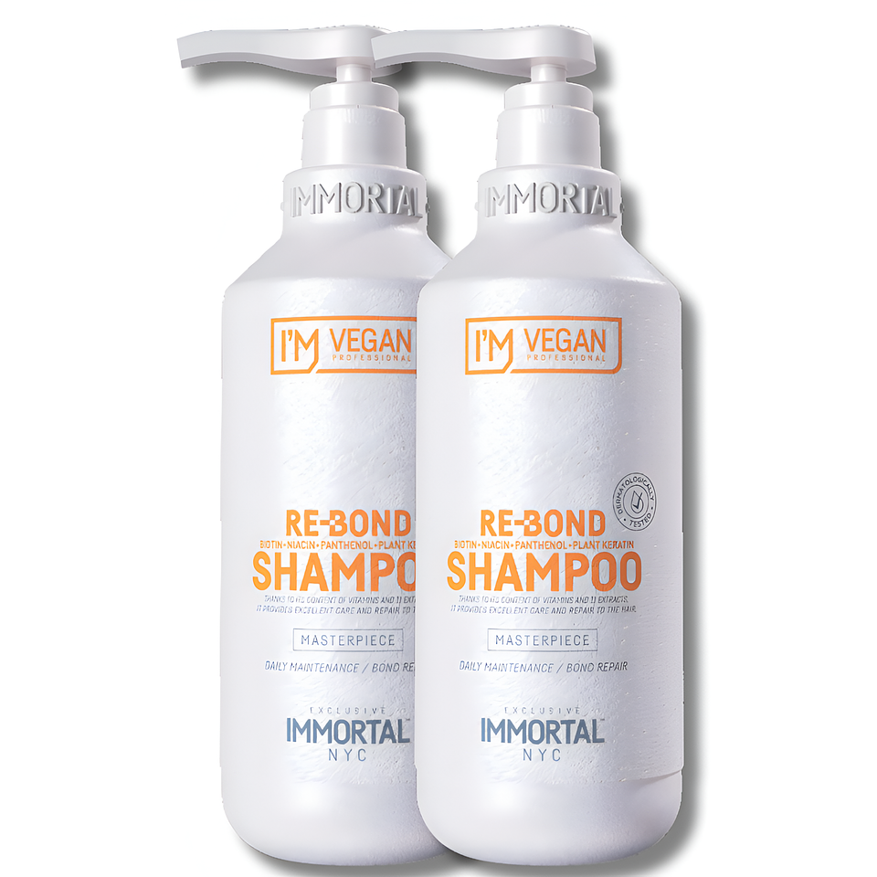 SHAMPOO REBOND VEGAN BIOTIN+NANCIN+PANTHENOL+PLANT KERATIN IMMORTAL 500ml 2
