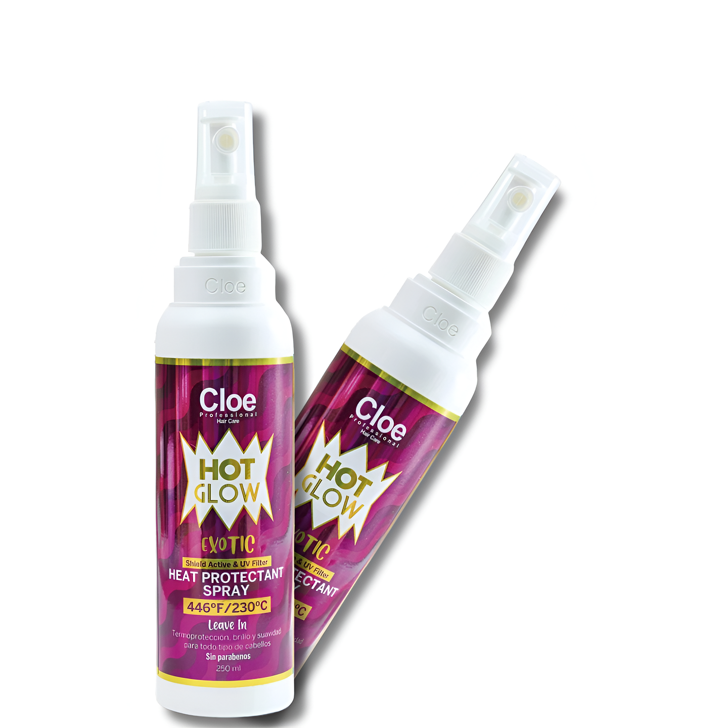 HOT GLOW EXOTIC CLOE PROTECTOR TERMICO CAPILAR CON UV 250ml 2
